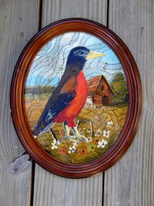 robin bird barn cottage kitsch