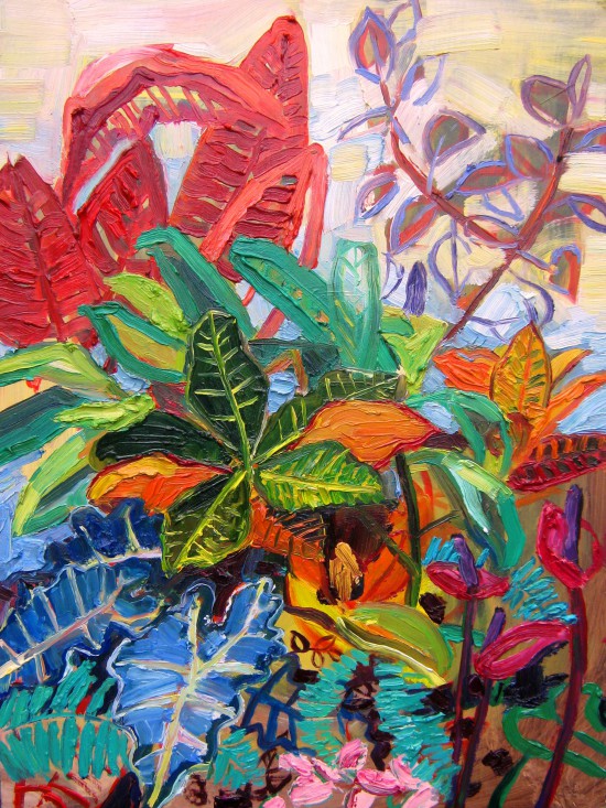 indianapolis zoo naturally inspired paint out event 2010 oil painting nature leaves